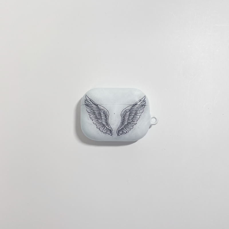 [MADE] wings matt airpod case (matt/black)