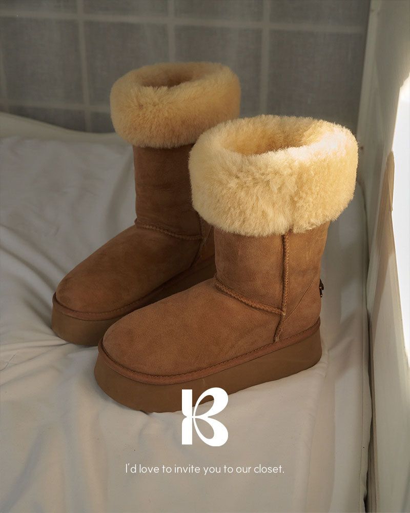 [ORIGINAL] After Platform Long Mouton Boots