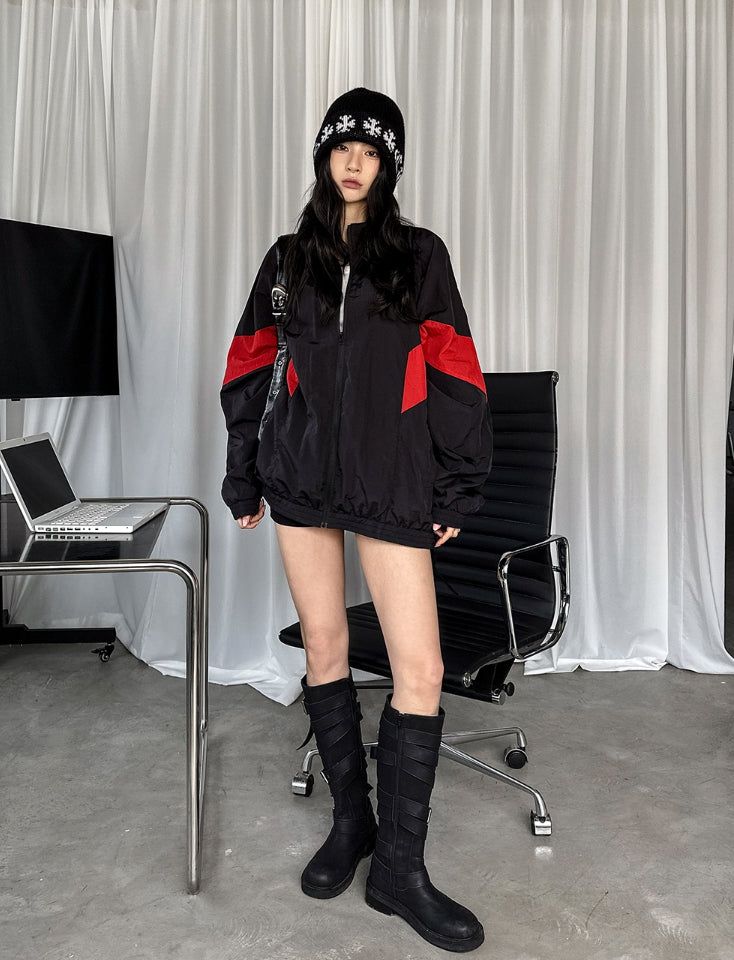Kanso nylon track jacket