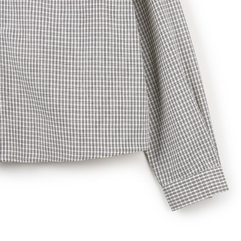 Cropped check shirt 2COLOR