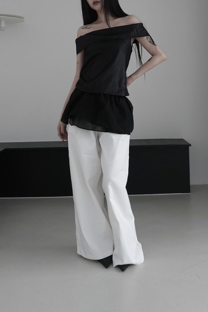 glow off shoulder top (2color)