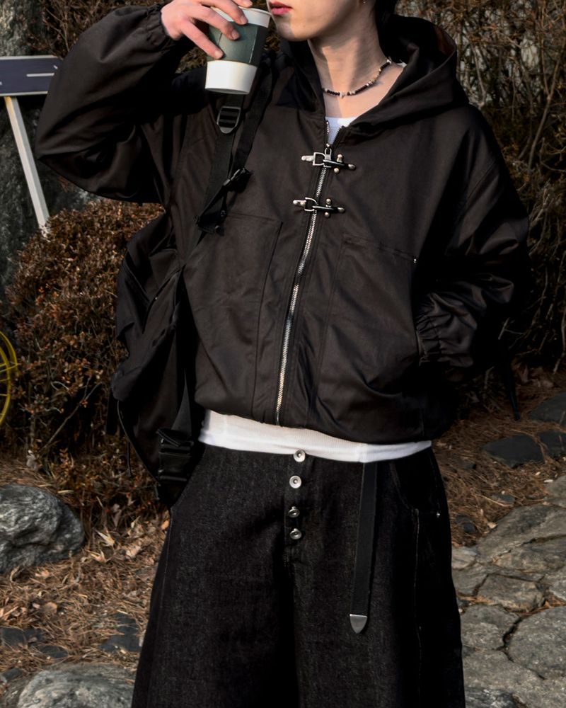 Lexer Fireman Buckle Hooded Jacket