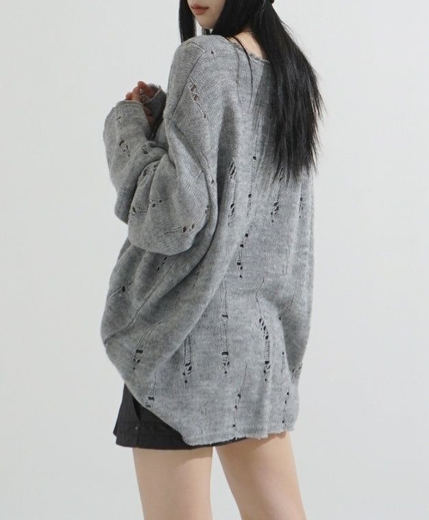 Damage Mohair Knit