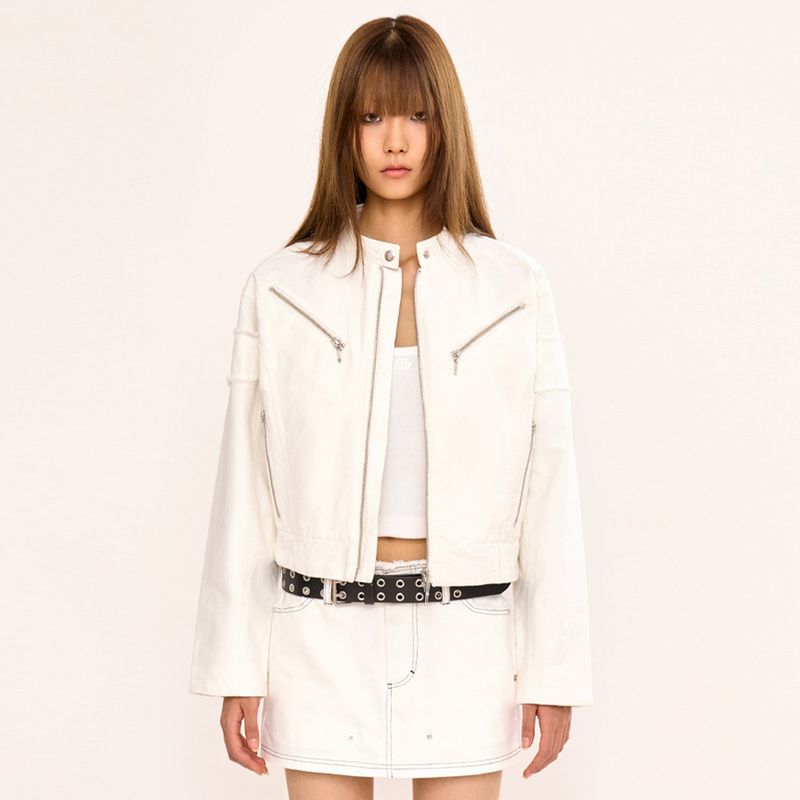 FANYOUNG（ファンヤング）の「Racing Jacket - White（Jackets/Outerwear）」