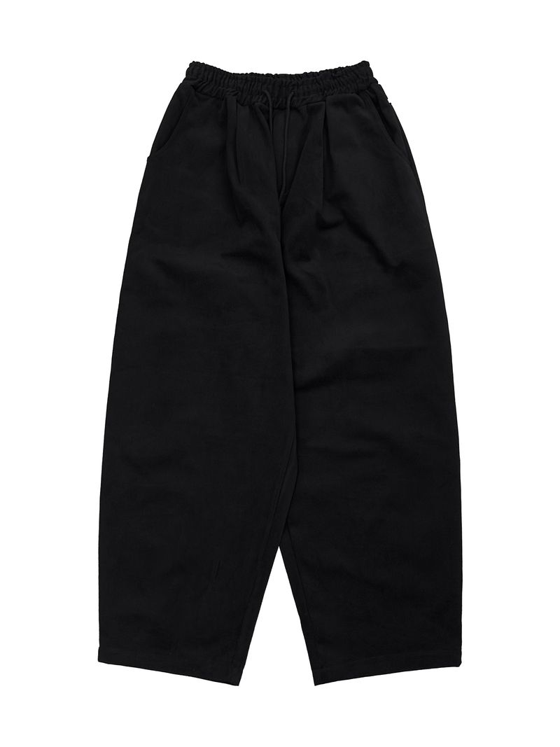 back rivet winter wide pants