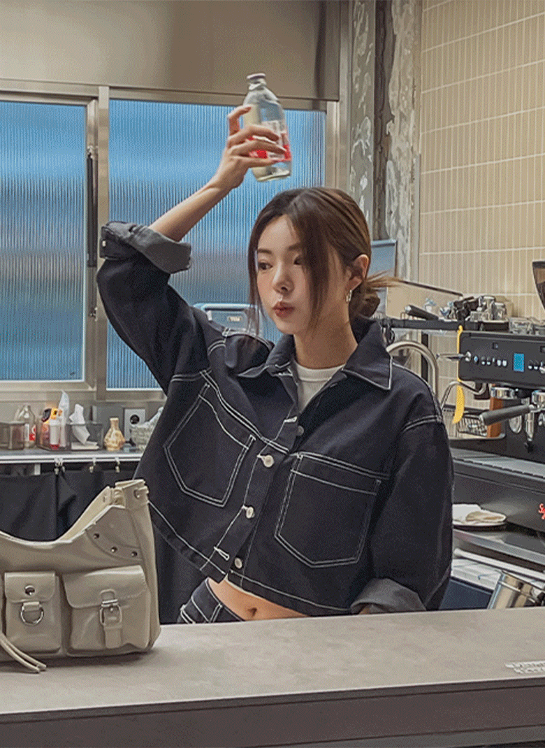ULAN（ユレン）の「ドスステッチセットストリングジャケット（Jackets/Outerwear）」