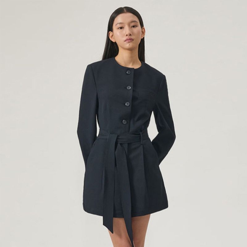 Loventina（ラヴェンティナ）の「City Belted Jumpsuit_Navy（Dresses）」