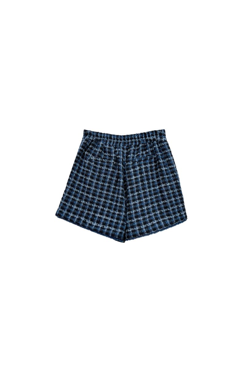 COMELY TWEED SHORTS PANTS / BLACK