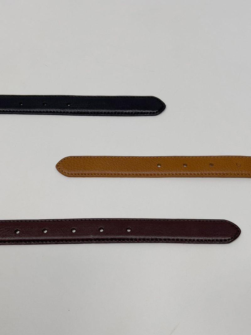 [25mm] Cowhide Round Belt
