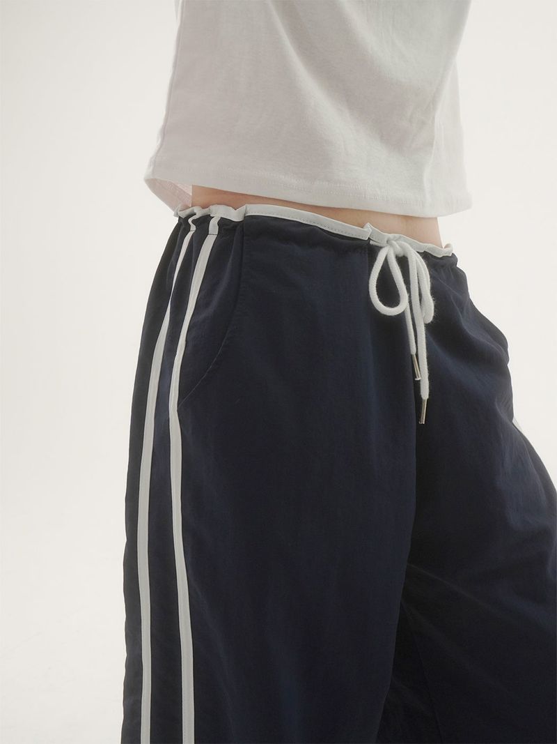 Rise track line pants -2C