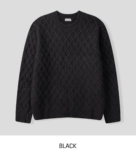DIA Argyle Over Wool Knitwear