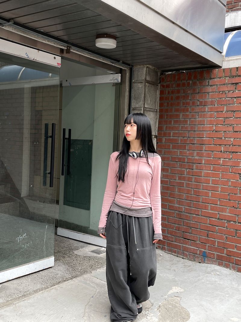 Maho Layered Tencel Long Sleeve Tee
