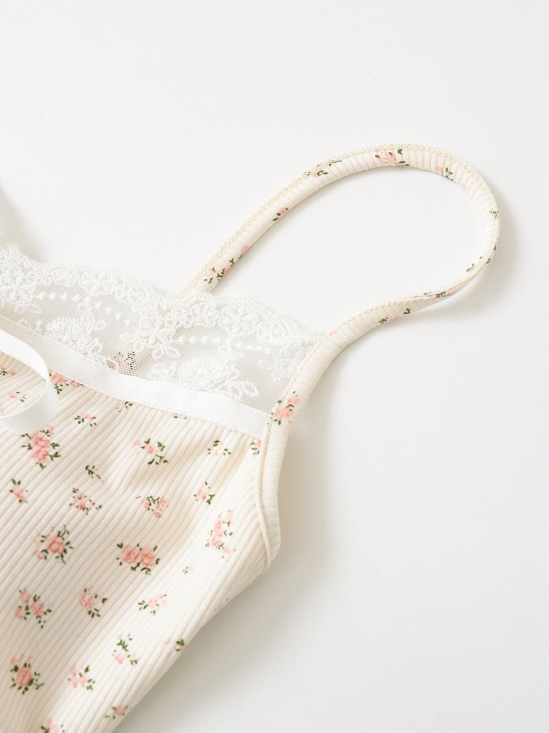 Elva Lace Ribbon Cami Top
