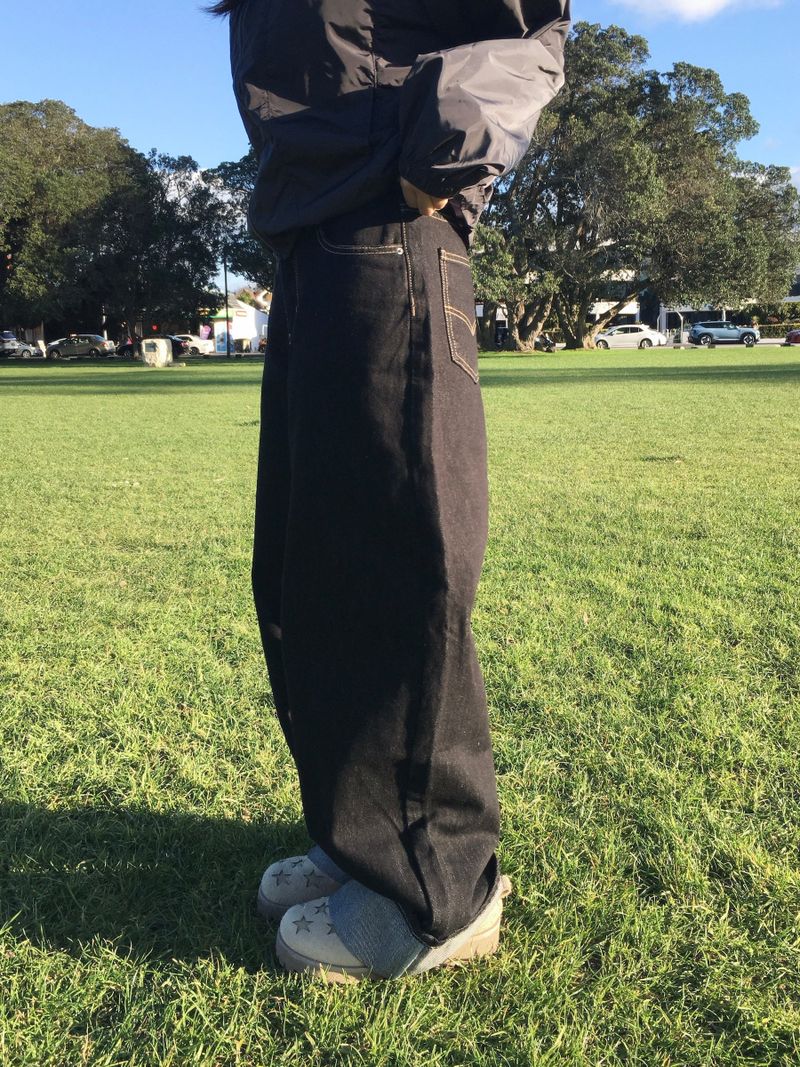 Bridge Roll-Up Raw Wide Pants (2c)