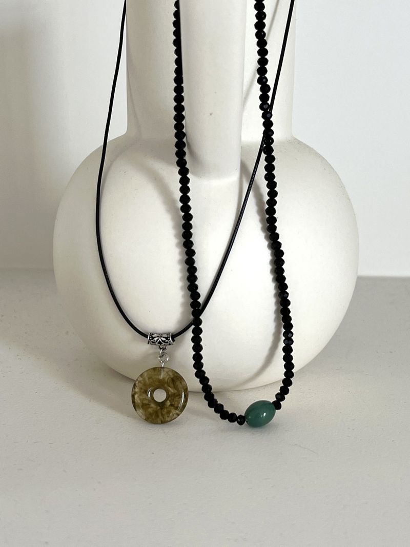 WONDER WONDER(ワンダーワンダー)の「Lamint Vintage Gemstone Layered Necklace(Accessories)」