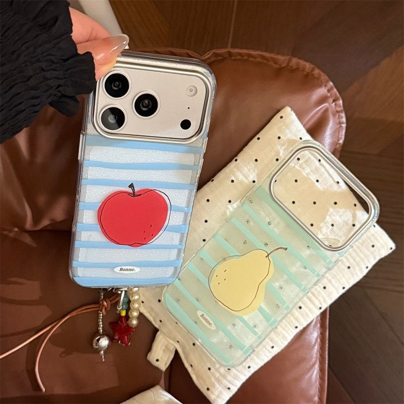 Maison De Theca（メゾン デ テカ）の「Stripe Fruit Wrist Strap iPhone Case（Smartphone Accessories）」