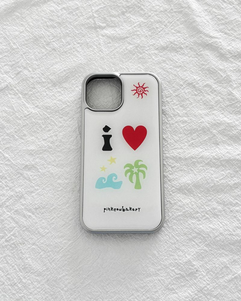 【MADE】 i ♥ summer phonecase (milk)