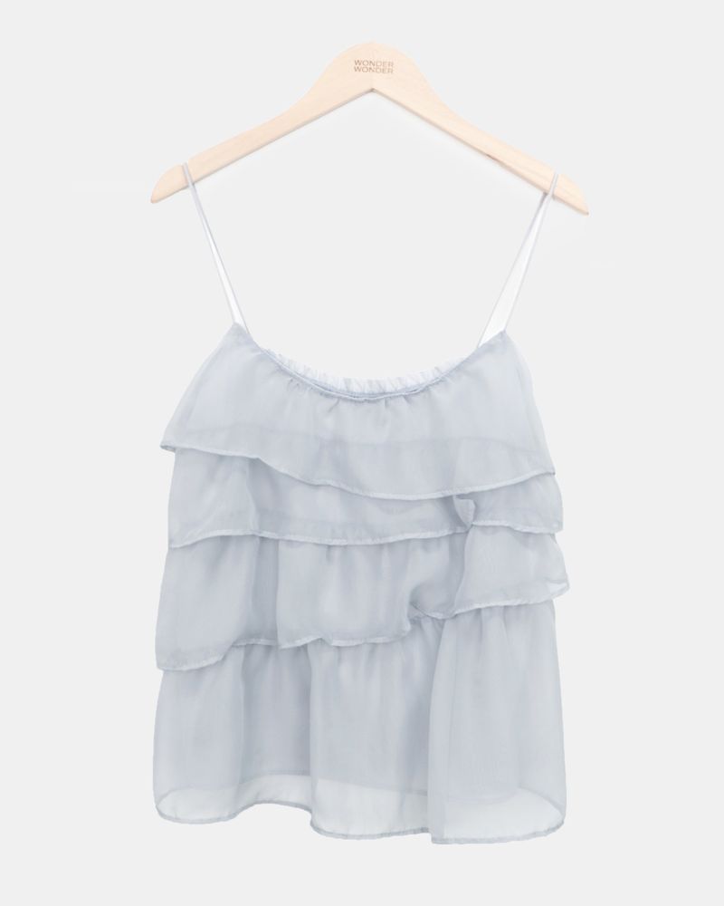 Juten Frill Bustier Sleeveless Blouse