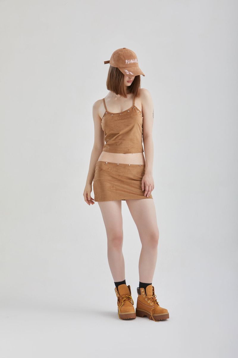 VELVET STUD TOP