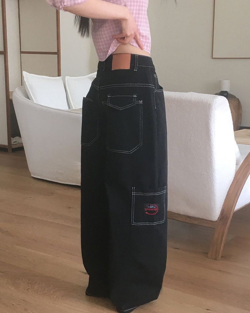 WONDER WONDER（ワンダーワンダー）の「Welsh patch stitch wide cargo pants（Pants）」
