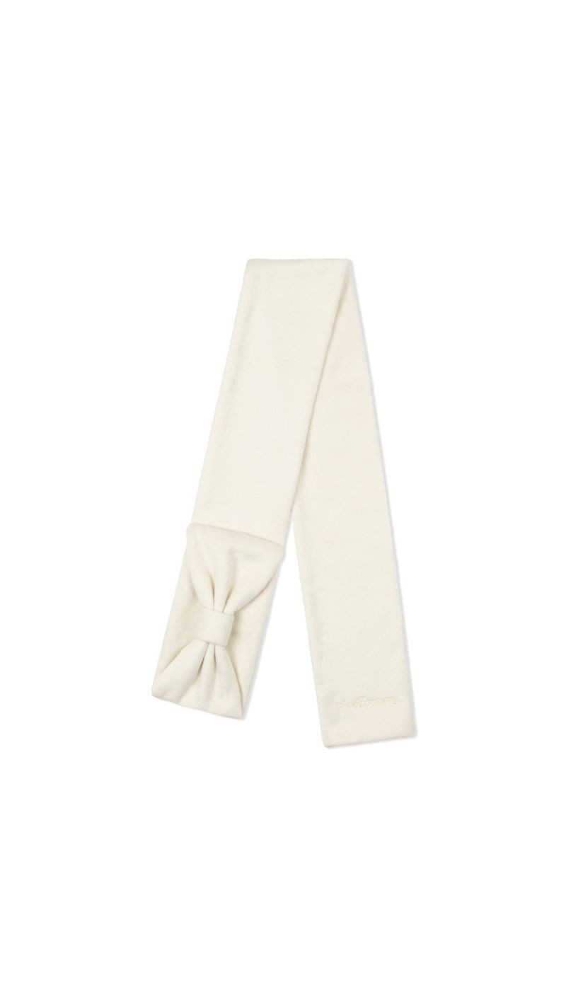 Ribbon Muffler_Fairy ivory