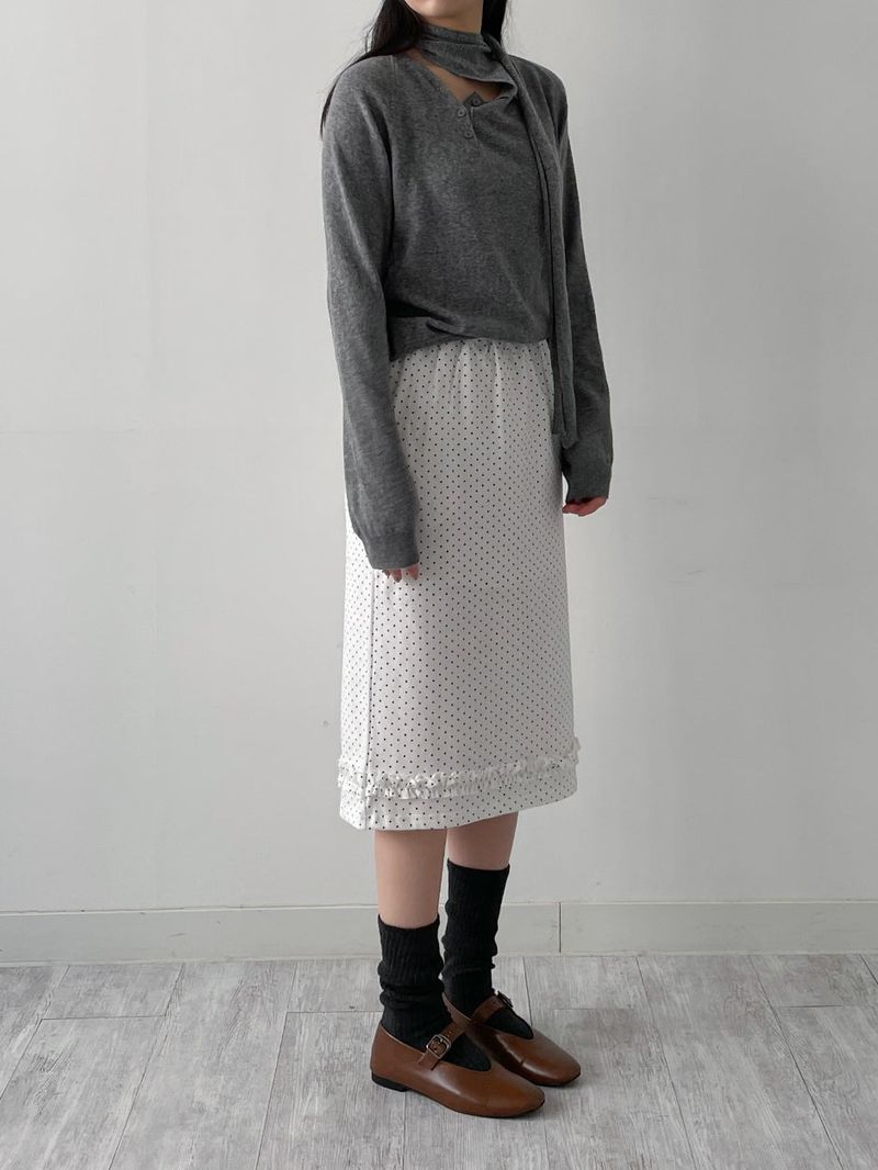 Brick Tie Loose Fit Knit