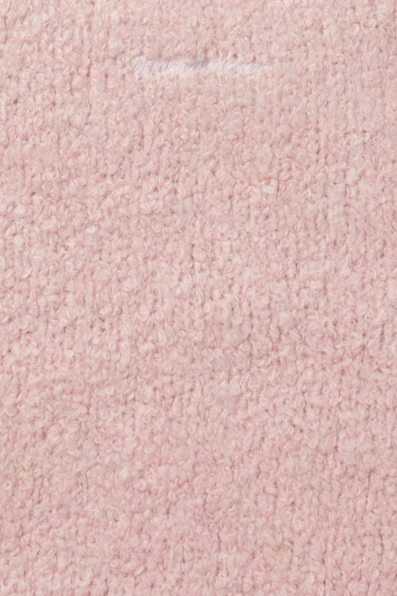 Blush boucle knit_baby pink