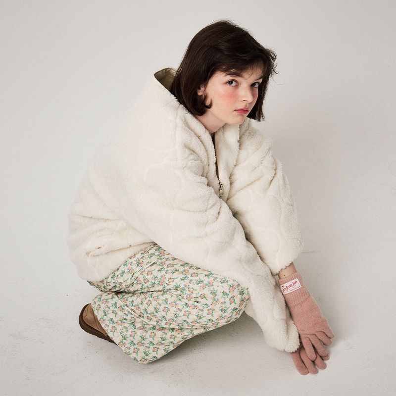 HEART REVERSIBLE JACKET_CREAM