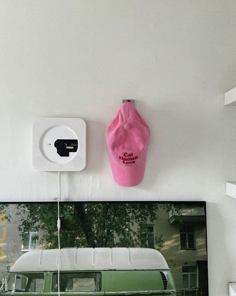 CAT HUMAN LOVE PIGMENT BALL CAP_PINK