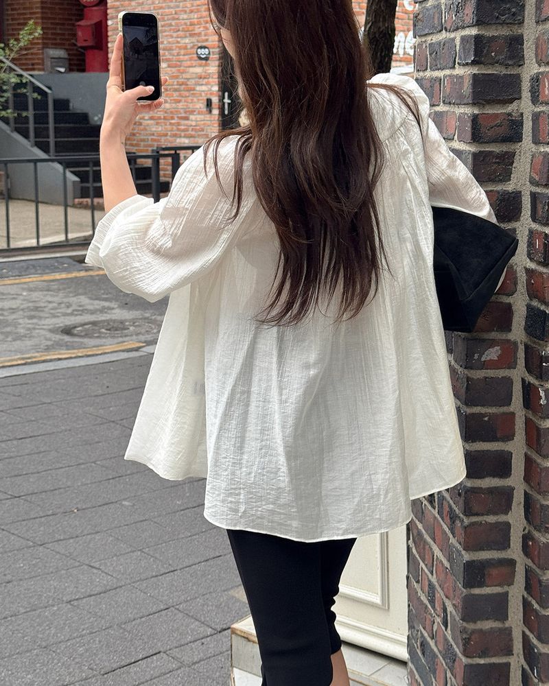Vantine shirring blouse