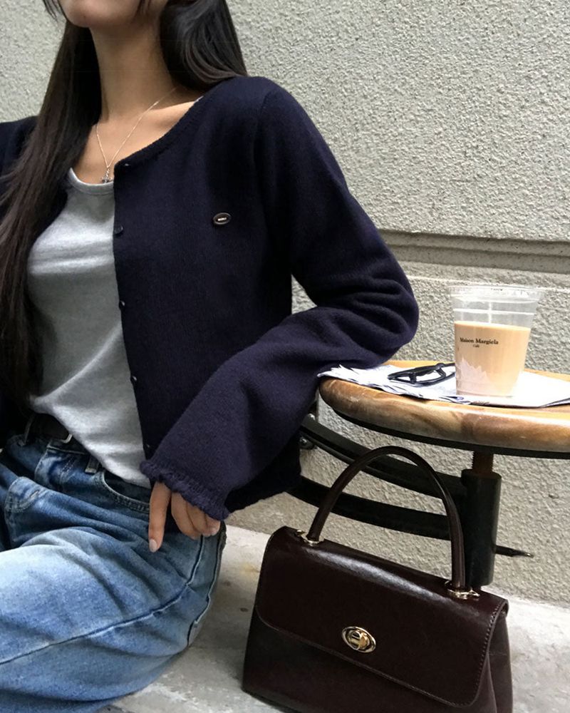 Candy Frill Knit Cardigan