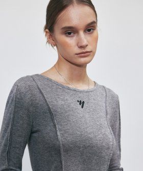NNC PINTUCK LINE LS TOP_IVORY