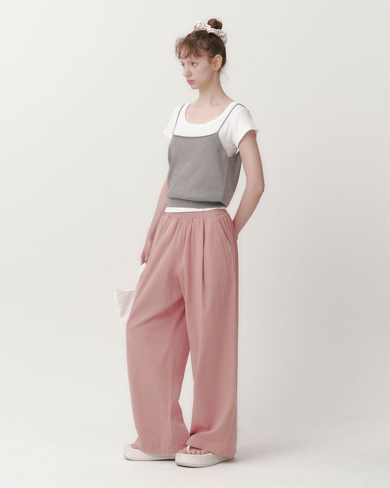 [MADE] WAVES, COTTON PINTACK PANTS