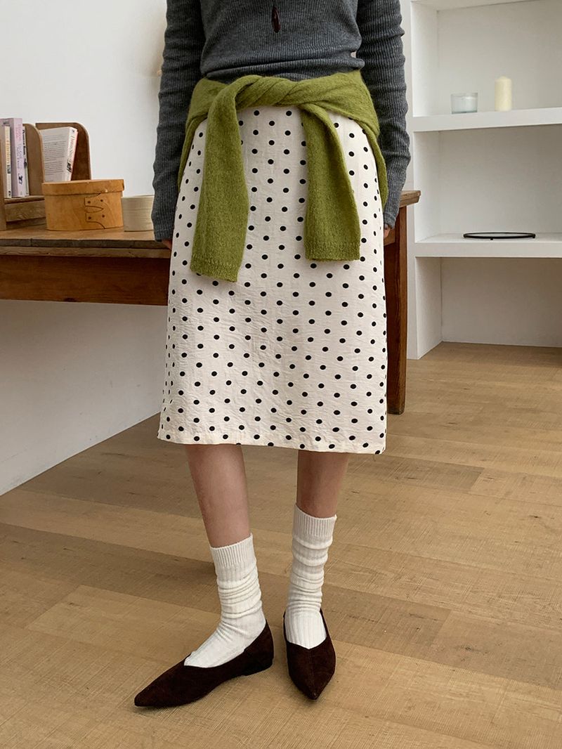 [MADE] Polyton Dot Skirt