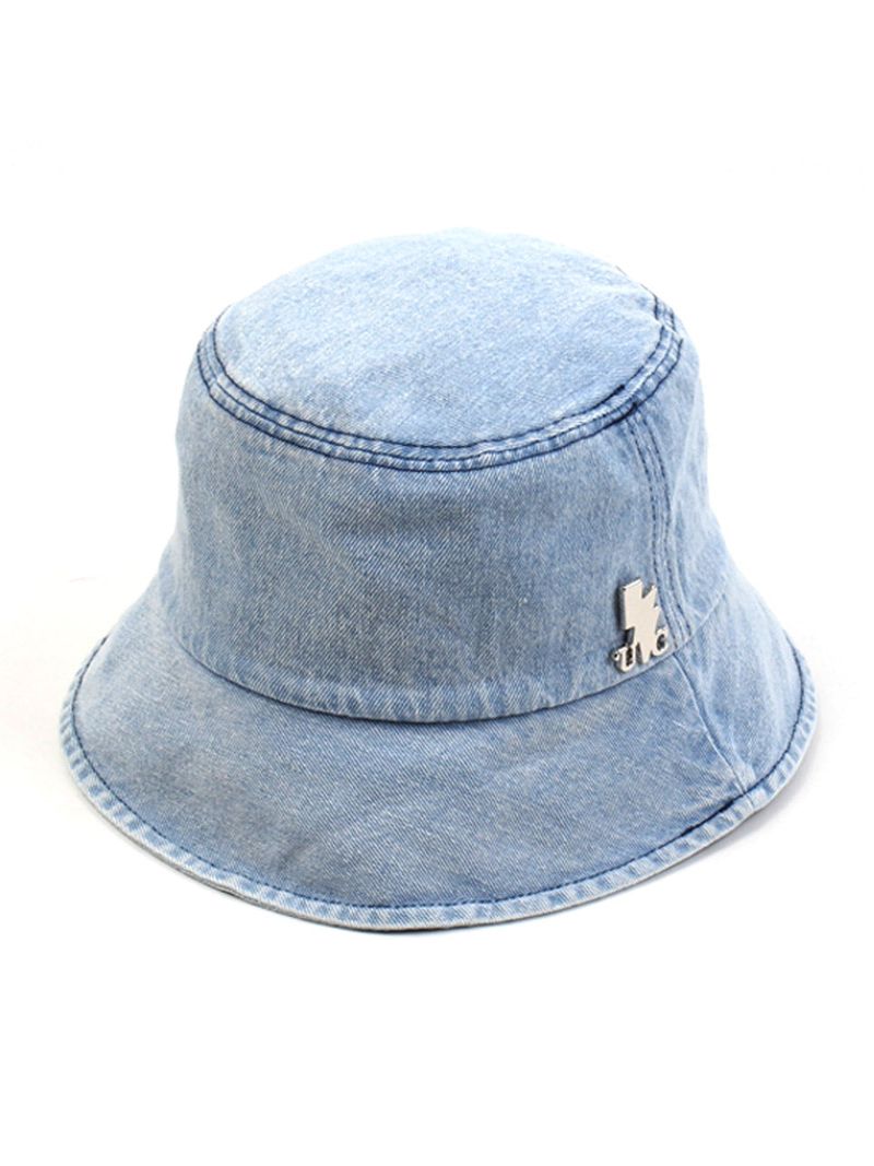 Washing Light Denim Bucket Hat