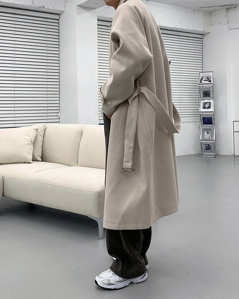 SI wool belted mac coat (3 colors)
