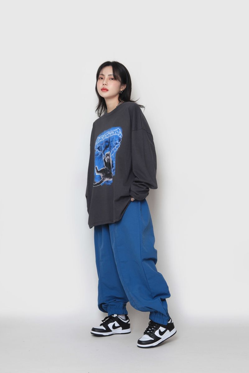 Cat Electro Long Sleeve T