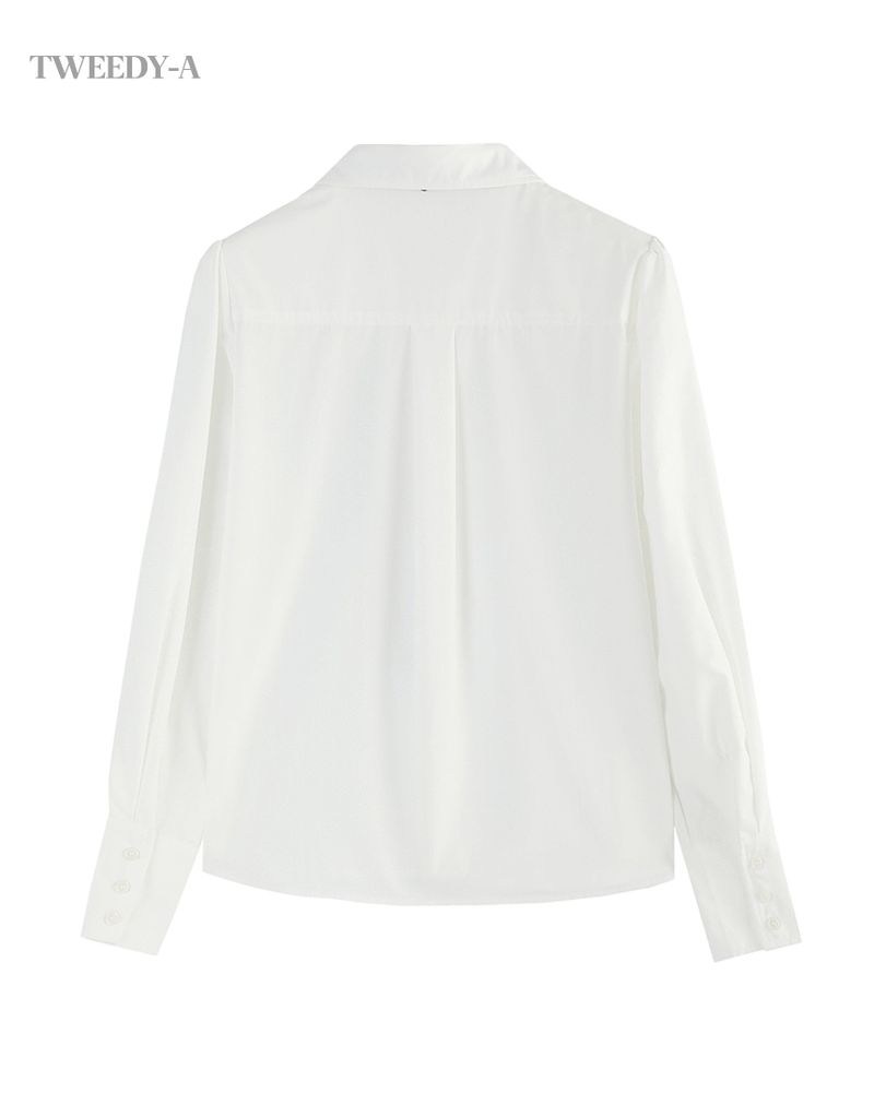 Basic Oxford Tie Shirt WHITE