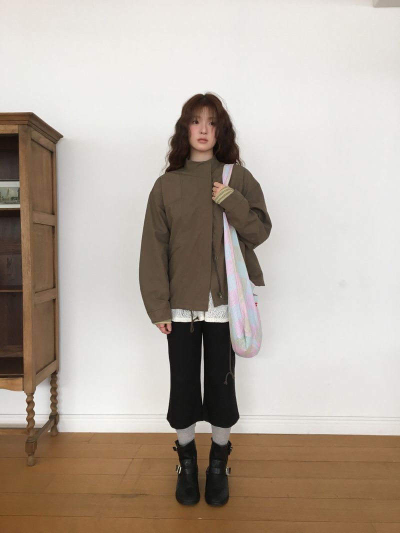 YWD パッチワーククロスボディーバッグ (2color)