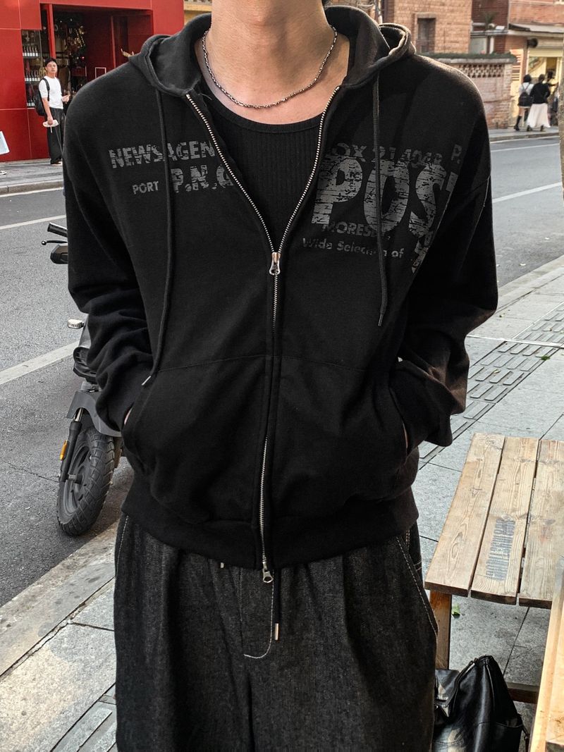 Gen Z Post Hood Zip-Up