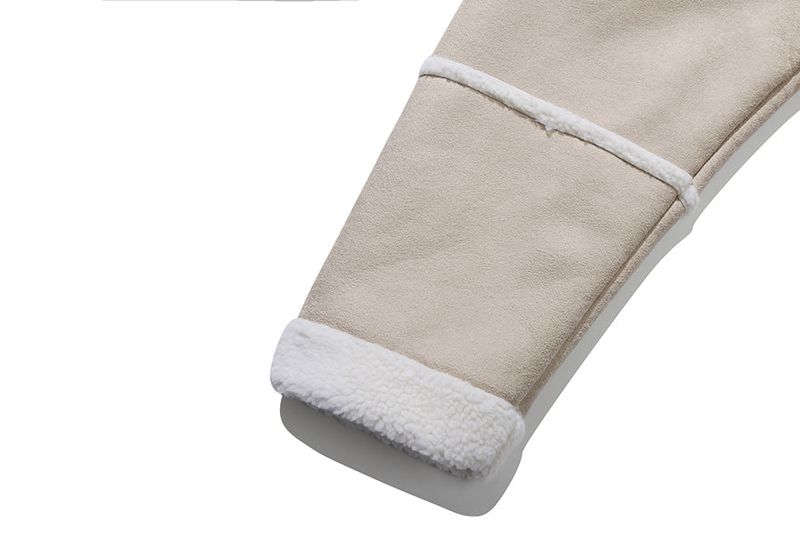 MINIMAL MOUTON JACKET_OATMEAL