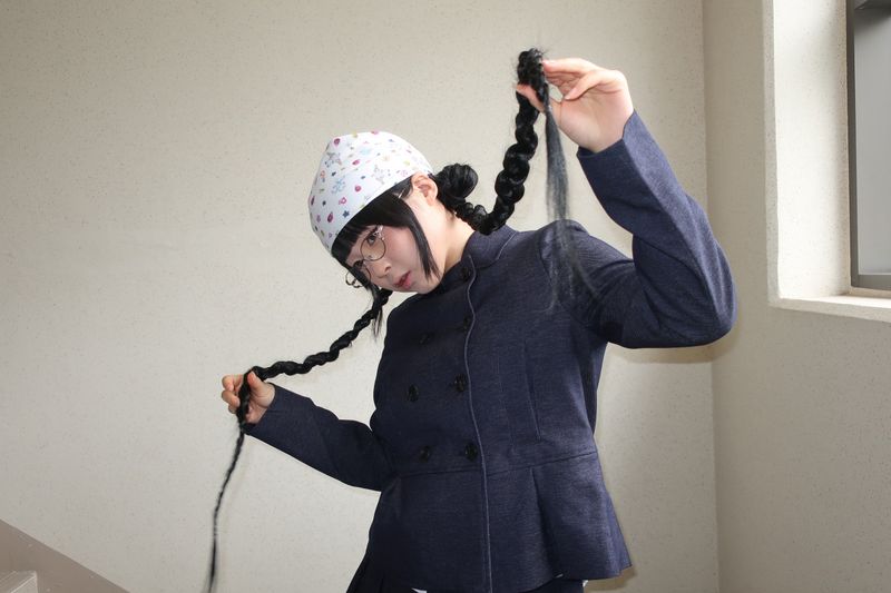 ダブルボタンデニムジャケット
