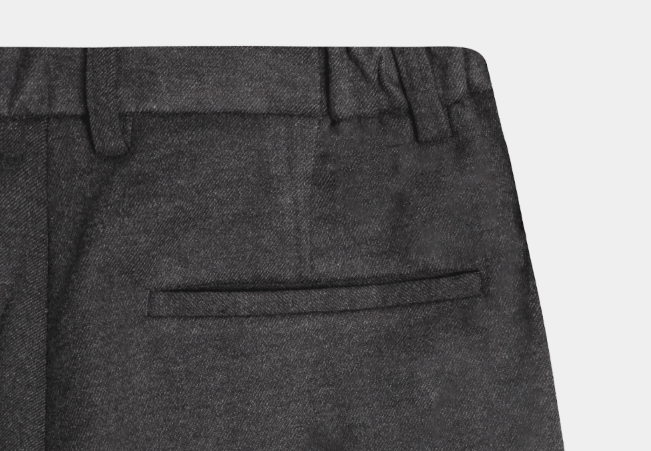 Ever Soft Wool Side Banding Wide Slacks