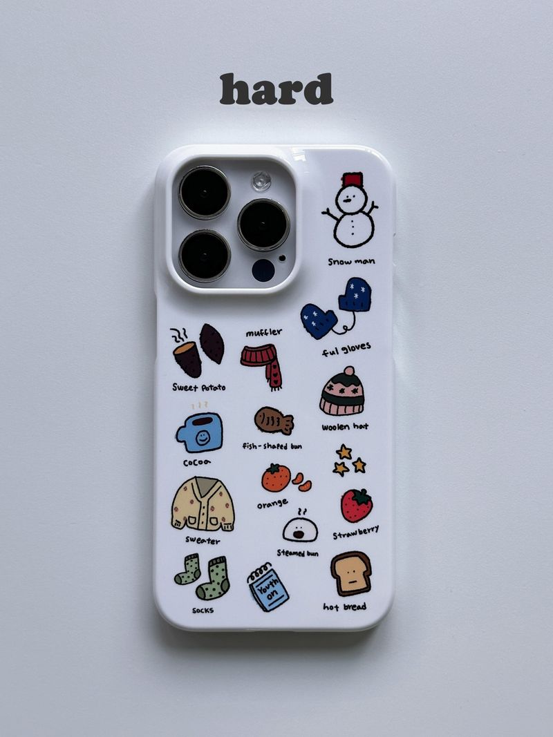 winter doodle case (hard)