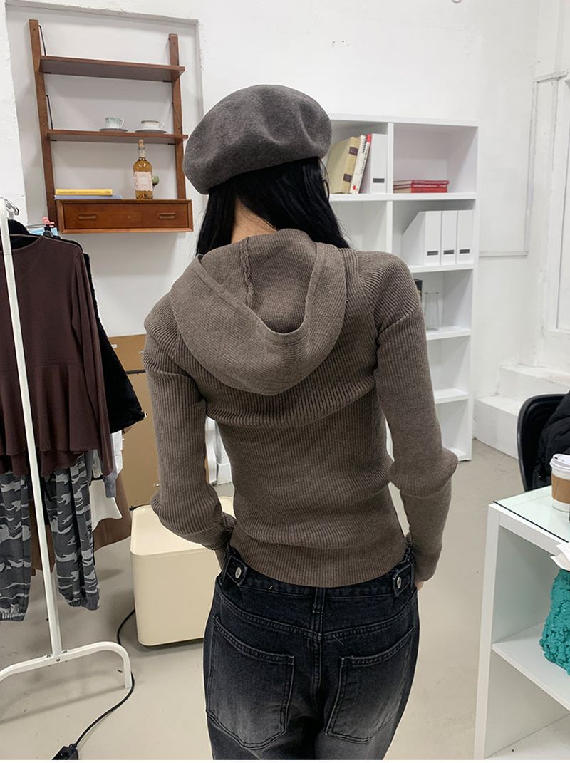 KATE HOODIE KNIT (2COLOR)