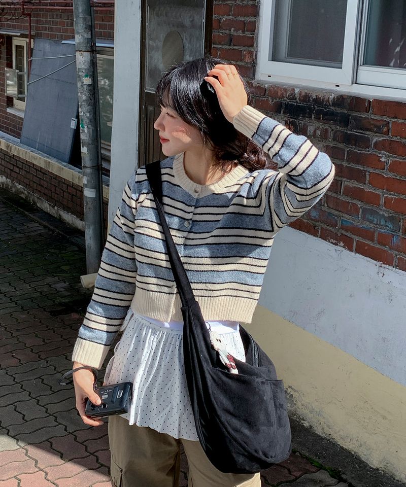 Mode Stripe Cardigan