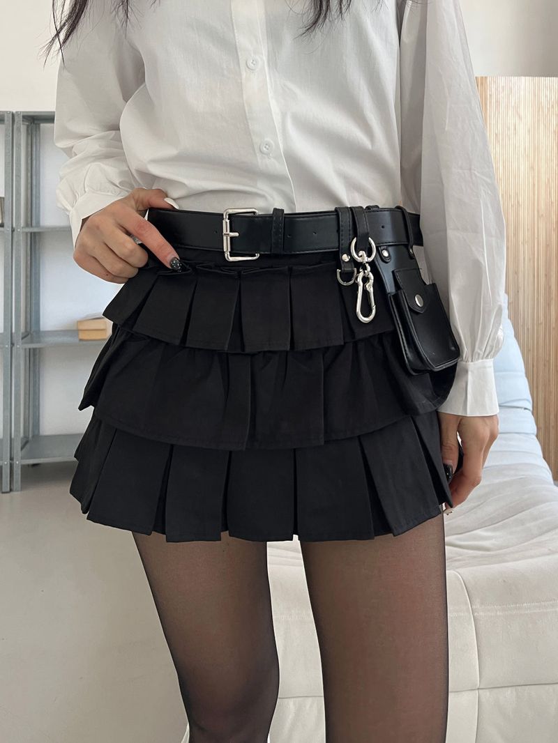  Cynical Leather Keychain Mini Pocket Belt (Black)