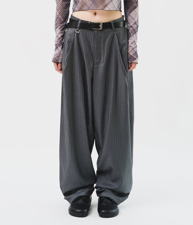 HIFIFNK（ハイファイファンク）の「Pan Herringbone Striped Trousers (3color) （Pants）」