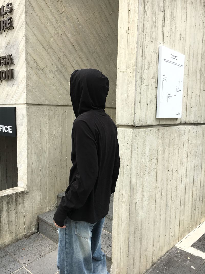 Hopper Henley Finger-Hole Hoodie 4C