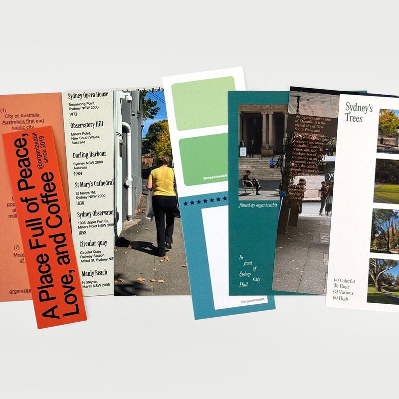 oab sydney pack / scrap sticker set